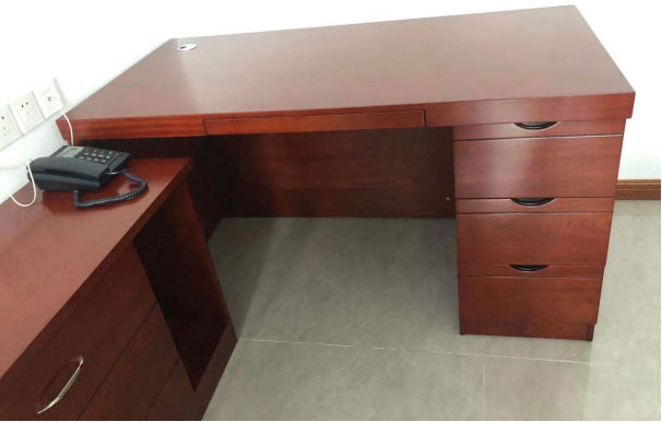 办公室 办公桌 实木色-贴木皮（GL） 