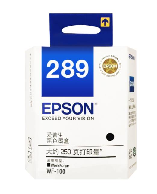 爱普生（EPSON）T289黑色墨盒 （适用WF-100机型） 
