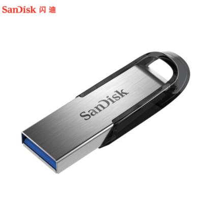 闪迪（SanDisk）32GB USB3.0 U盘 CZ73酷铄 银色 读速150MB/s 金属外壳 