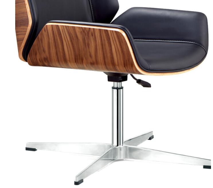 格林现代大班舒适办公椅子 可躺老板椅 主管椅 D-001中班 黑色 