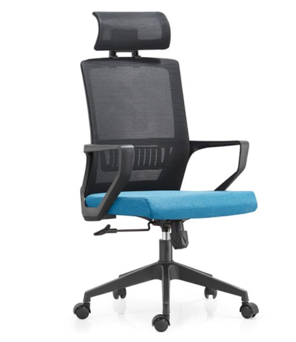格林   办工椅可调旋转老板电脑椅家用网布  A906蓝色 
