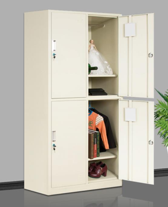 格林（GL）钢制办公家具钢制更衣柜文件柜铁皮柜  GR4 四门更衣柜 0.6板材 
