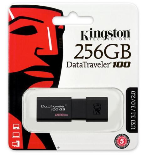 金士顿u盘USB3.0DT100G3 高速256GB(WXY) 