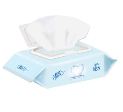 清风  洁肤柔湿巾 EDI纯水系列 80片*4包 (整箱销售) 