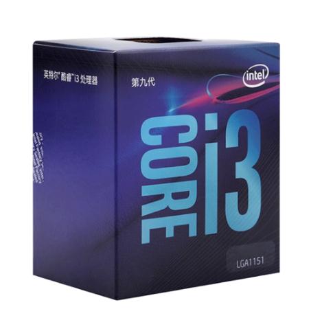 英特尔（Intel）酷睿CPU处理器台式机电脑 全新盒装 i3 9100 4核4线程 