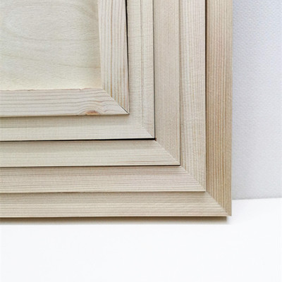 实木框粘土画框手绘画创意手工制作DIY木质框 