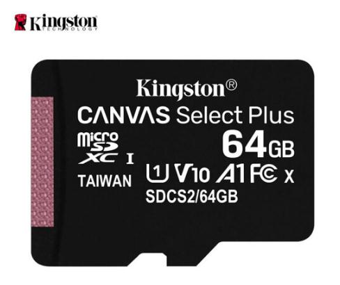  金士顿(Kingston)64GB 读速100MB/s  TF（MicroSD）存储卡 