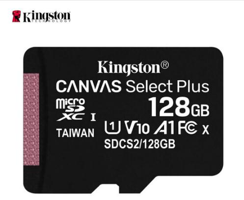  金士顿(Kingston)128GB 读速100MB/sTF（MicroSD）存储卡 