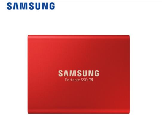 三星(SAMSUNG) 500GB Type-c USB3.1 移动硬盘 固态（PSSD）T5金属红 