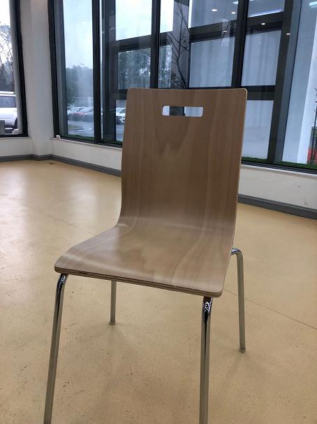 不锈钢脚曲木椅（HZ） 