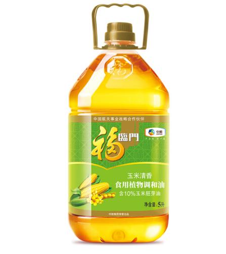 福临门 食用油 玉米清香食用植物调和油5L 