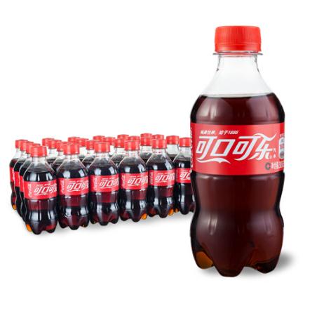可口可乐 Coca-Cola 汽水 碳酸饮料 300ml*24瓶/箱 