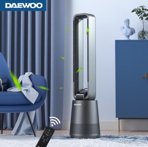 大宇（DAEWOO）电风扇/净化无叶风扇  直流变频节能省电定时电扇F10 
