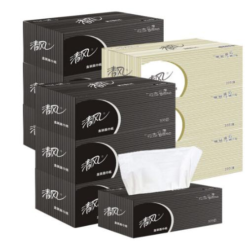清风 抽纸商务硬盒装纸巾200抽36盒/箱（JC） 