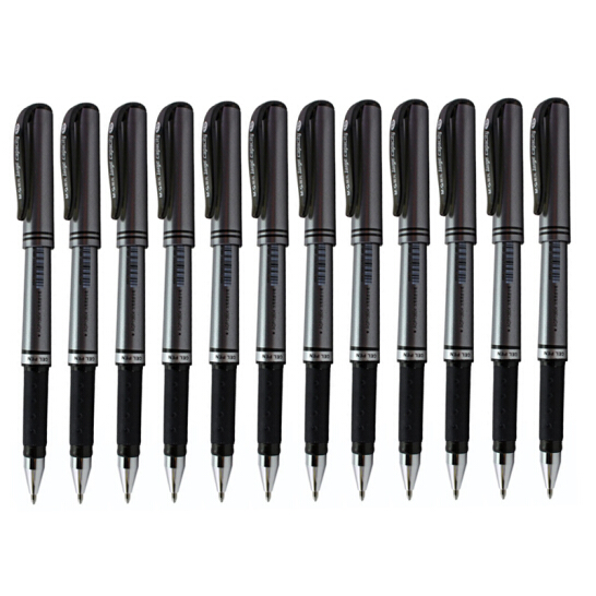 晨光(M&G)文具1.0mm黑色子弹头中性笔签字笔水笔 AGP13604黑 