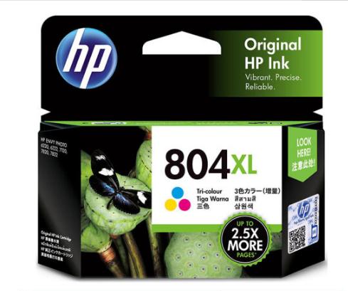 惠普（HP）T6N11AA 804XL 彩色墨盒 