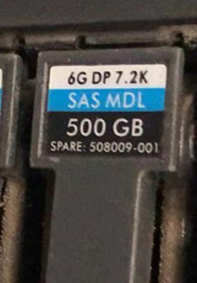 508009-001  HP原装SAS 7.2K/6G 500GB 