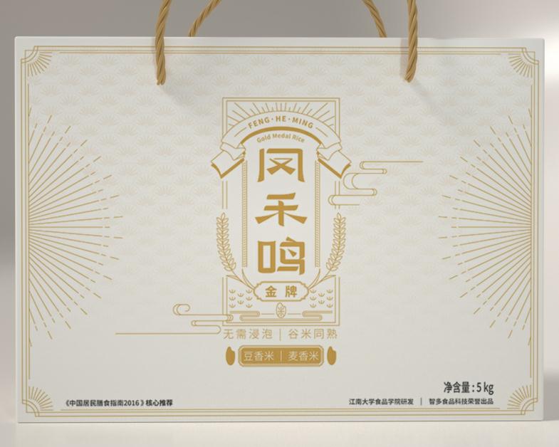 凤禾鸣金牌米礼盒（豆香米2.5KG,麦香米2.5KG） 5kg 